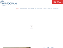 Tablet Screenshot of monogrambuilt.com